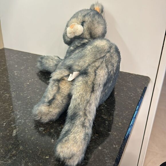 Grey cat/kitten with pink ears & nose. Size 17” - Picture 3 of 7